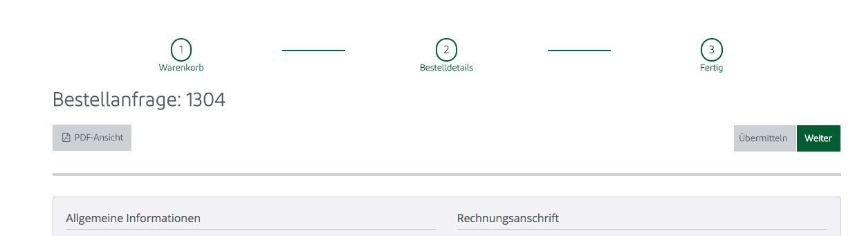 Warenkorbrückgabe inkl. Bestellübertragung