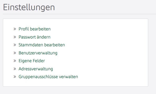 Benutzerverwaltung