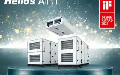 Internationales renommiertes Design Label für die zentralen Lüftungsgeräte Helios AIR1