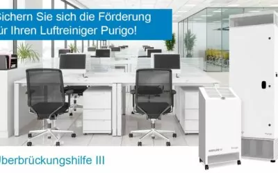Sichern Sie sich die Förderung für Ihren Luftreiniger Purigo!