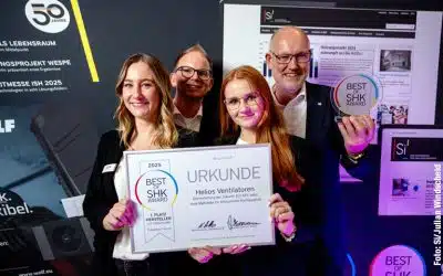 Best of SHK Award 2025 für das Helios Einrohrlüftungssystem ELS NFC