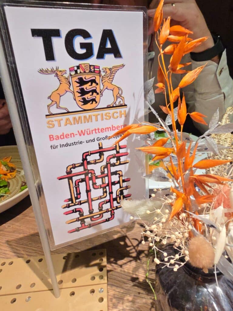 ITGA BW erstmalig beim „TGA-Stammtisch für Industrie und Großprojekte“