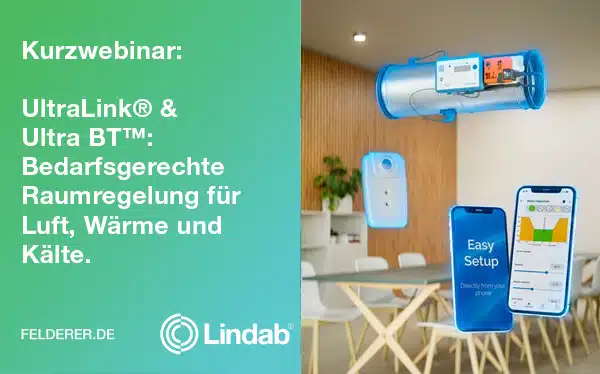 Kurzwebinar UltraLink® & Ultra BT™: Bedarfsgerechte Raumregelung für Luft, Wärme und Kälte